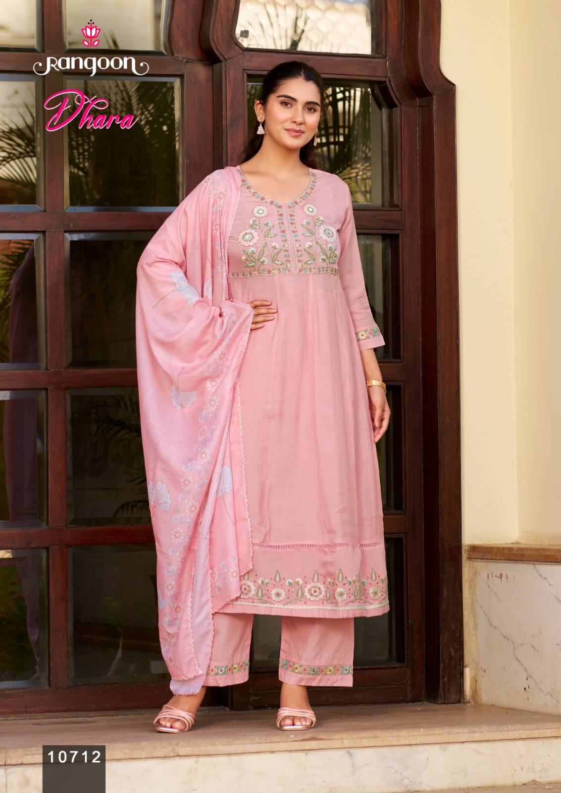 DHARA BY Rangoon 10711 to 10714 series Stylish Fancy stitched dresses At Wholesale Price